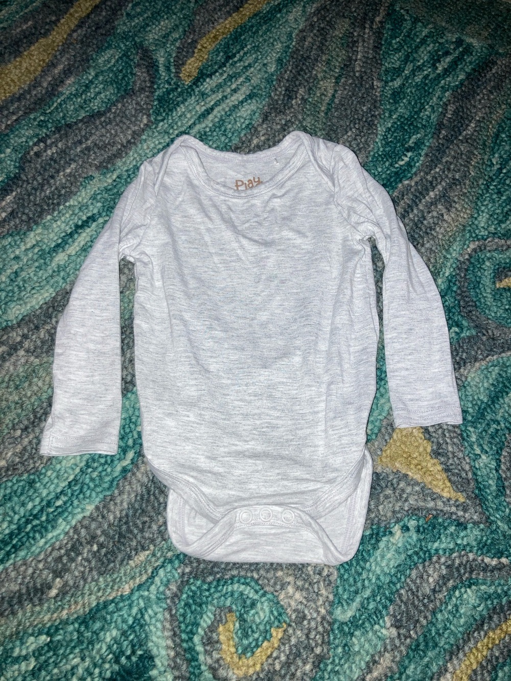 Little Sleepies Heather Gray Long Sleeve Bodysuit 6 to 12 months